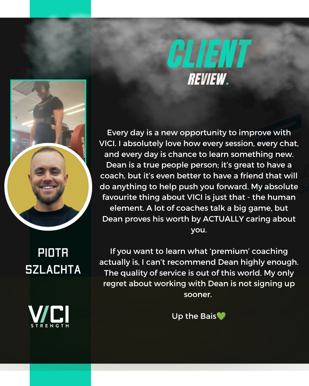 Piotr Szlachta client review